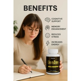 Fitlife Lionzen Ashwa - Melena De León + Ginkgo - 240 Cápsulas - 4 Meses