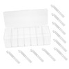 DOITOOL 1set Box Compartments and Cover Transparent Cord Organizer for