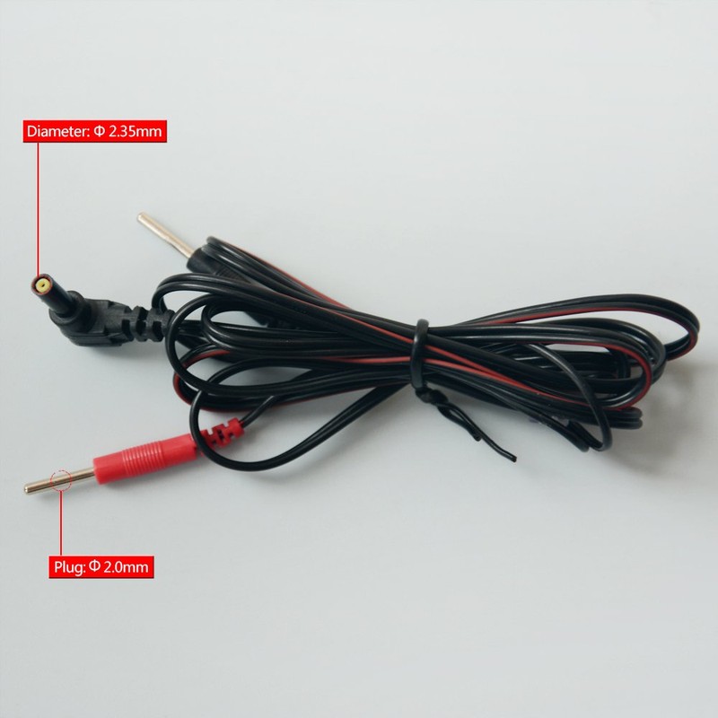 Vogueing Tool 1 Pair Tens/EMS Standard Electrode Lead Wires Jack