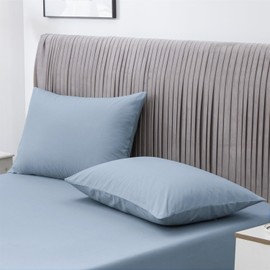 Grounding Pillowcase Set of 2, Standard Size Pillow Cases 20 x 26 inches, Organic Cotton + Silver Yarn, Conductive Earthing Pillowcase