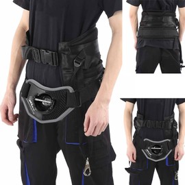 SANLIKE Fighting Belt Gimbal Fishing Belt Carbon Waist Supporter Pressure Dispersion Belt Adjustable Saltwater Fishing Large Fishing Tool