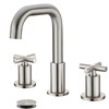 gotonovo 8 inch Widespread 3 Hole Bathroom Sink Faucet,2 Cross