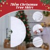 Bixury Christmas Tree Blanket Christmas Tree Blanket, 78 cm White