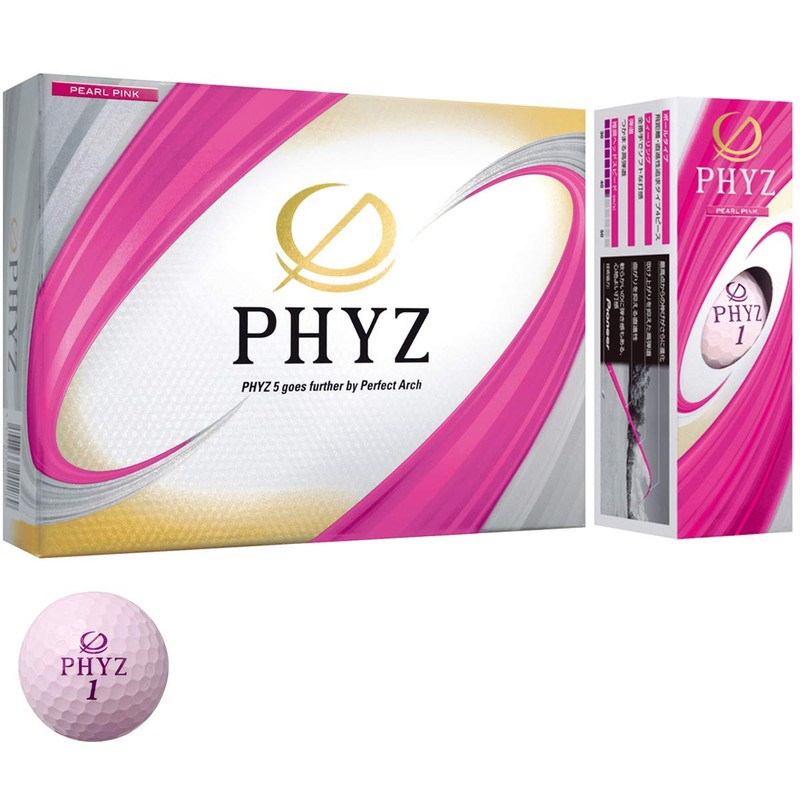 Bridgestone 19PHYZ Golf Balls, Pink, Pack of 12