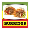 Die-Cut Sticker Multiple Sizes Burritos Style F Restaurant & Food