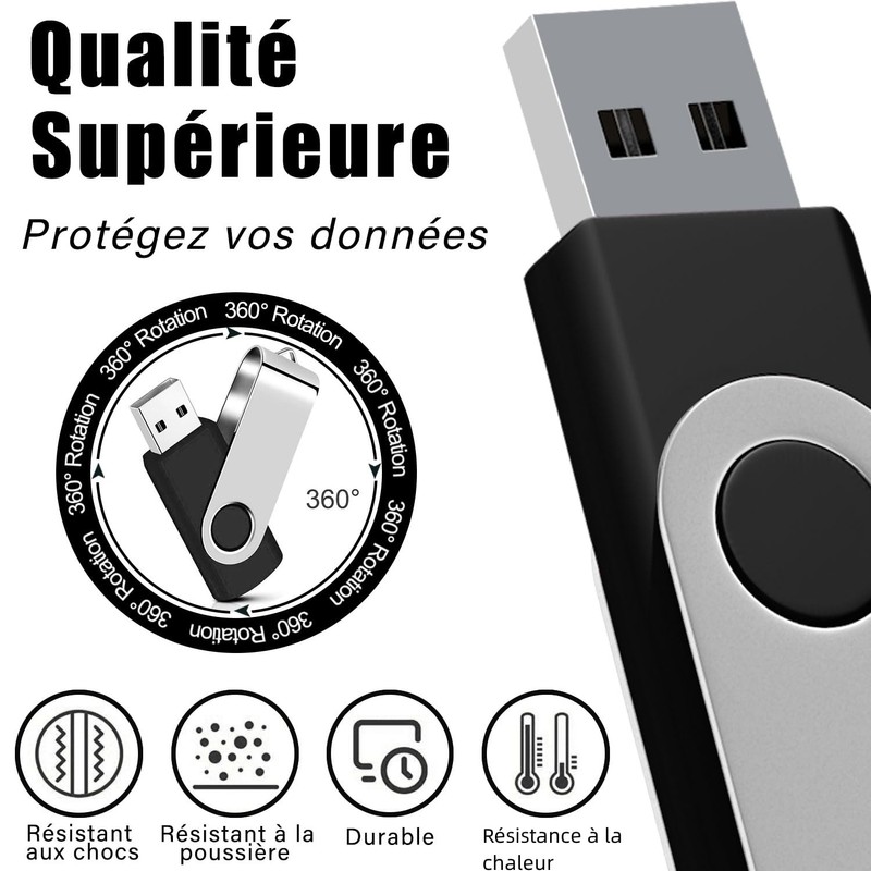 2GB EASTBULL USB 2.0 Flash Drive Swivel Memory Stick Pendrive