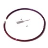 CuffStore 18" 6mm Petite Thin Purple Titanium Over Stainless Eternity