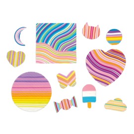 Janod - The Craft Workshop - Scoubidou Decorations to Create - 3 Pictures and 8 Stickers - Creative Set for Children - Promote Creativity and Concentration - From 8 Years - J07723