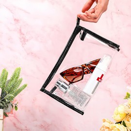 ZKGYUS Pack of 3 Transparent Airport Approved Waterproof and Leak-Proof, 1 Litre Bag Aeroplane Hand Luggage, Liquid Bag Hand Luggage, Travel Gadgets, Plane Gadgets, 17 x 14 cm