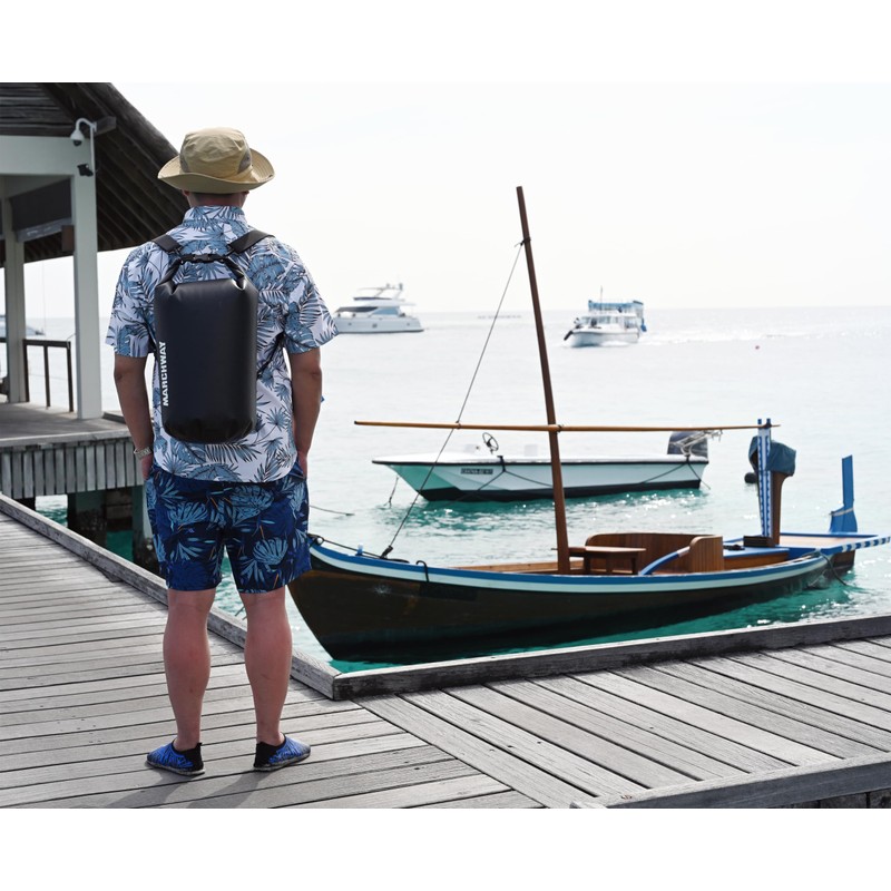 MARCHWAY Floating Waterproof Dry Bag Backpack 5L/10L/20L/30L/40L, Roll Top Sack