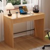 40 Inch Small Desk with Fluted Drawer, Farmhouse Wooden Computer