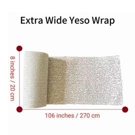 LIWEN NatureSlim Waist Wraps Extra Wide 8 Inches Yeso Wraps（5 Rolls& Osmotic Plastic Wraps 1Roll Waist Wraps&Sweater Enhancer White and Black