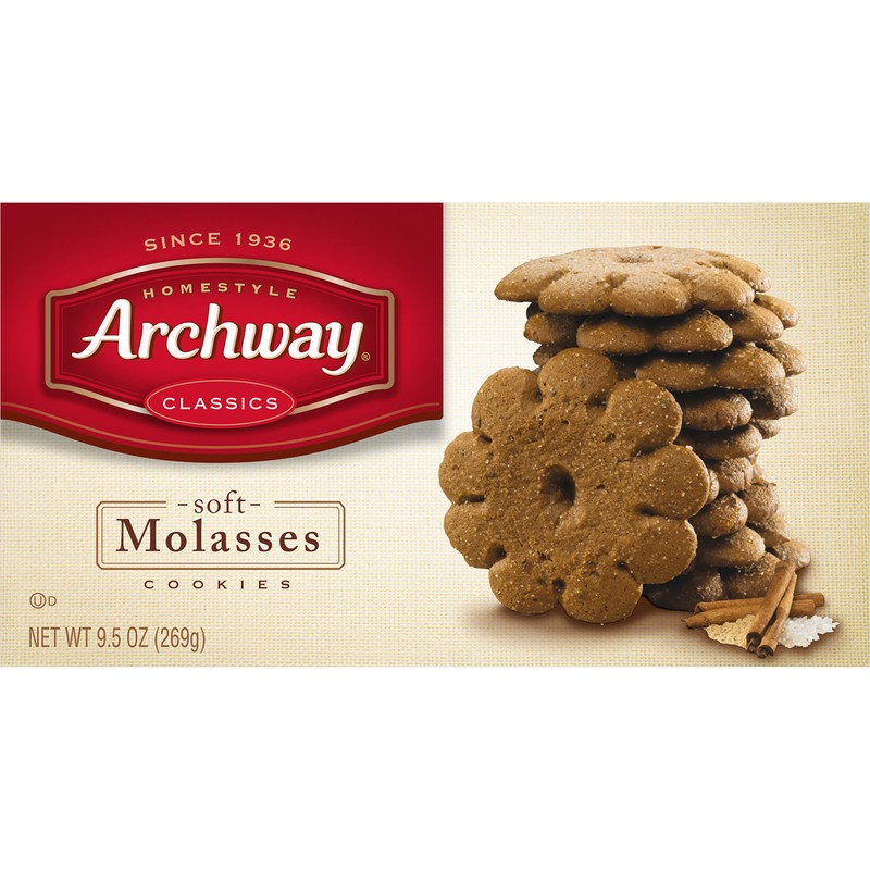 Archway Cookies, Soft Molasses Cookies, 9.5 Oz (Pack of 9)