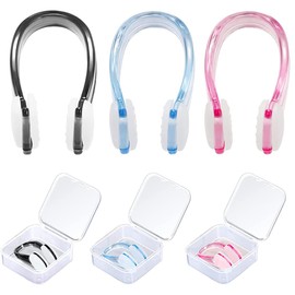 XPEX Pack of 3 Nose Clip Swimming Nose Clip Swimming Children Nose Clips Waterproof Nose Clip with Storage Box for Swimming Beginners Professional Swimming