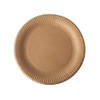 Gastro-Bedarf-Gutheil Organic 50 Paper Plates Round Diameter 23 cm Brown