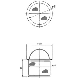 三栄 Faucet Drain Garbage received Sink Drain Basket Deep Copper Small ph6501af - 2 - Small