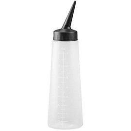 Slant Tip Applicator Bottle 8 oz. - 6 pieces, hair color, hair applicator, hair chemicals, hair dye, apply application fast, helps with applying hair color, easy to use, salon, stylist, plastic by Tolco