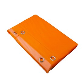 Dependable Industries inc. Essentials Bathroom Magnetized Shower Curtain Liner with Metal Grommets Waterproof (Orange)