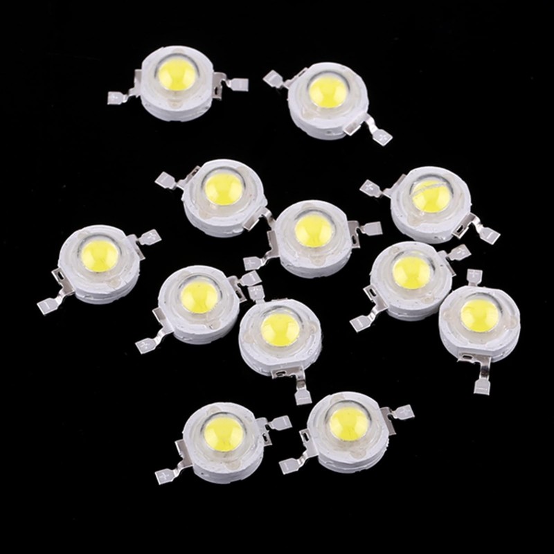 Moofey 50pcs 1W High Power LED Chip, SMD COB Micro
