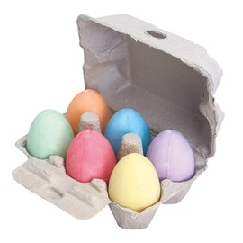 Bigjigs Toys Rainbow Colour Chalk Eggs (Set of 6)