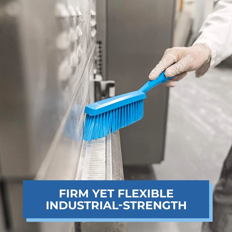 Vikan 45873 Bench Cleaning Brush, Polypropylene/Polyester Soft Bristle Dustpan Brush