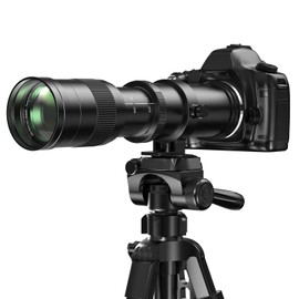 Super Telephoto Zoom Lens 420-800mm F8.3 Full Frame Manual Focus Zoom Lens for Canon EF/EF-S Mount DSLRs – Compatible with EOS Rebel T7/T7i, 5D, 90D, 80D, 7D & More