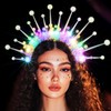 Ushiny Luminous Beads Headband Sparkling LED Hair Band Luminous Rave