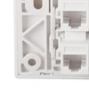 6 Port Cat 6 Ethernet Wall Plate Removable Female to