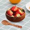 Folpus Coconut Bowl Set Multifunctional Portable Smoothie Bowl Handcrafted Coconut