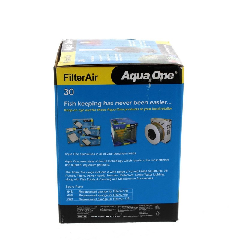 AQUA ONE Filter AIR 30 8.5WX19HX8.5DCM