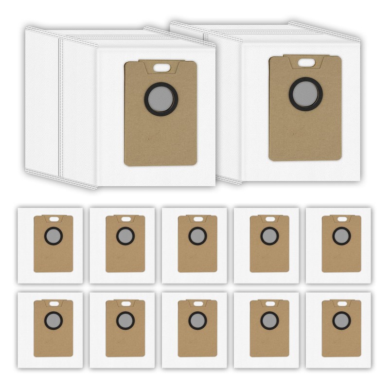 (12 Pack) Replacement Dust Bags Compatible with Tapo RV30 Max