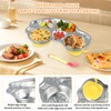 Disnace Stainless Steel Divided Plates Meal Plates, Car Shape Divided