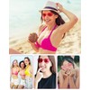 GCQJOQ 24 Pairs Heart Sunglasses for Women, Pink Heart Glasses