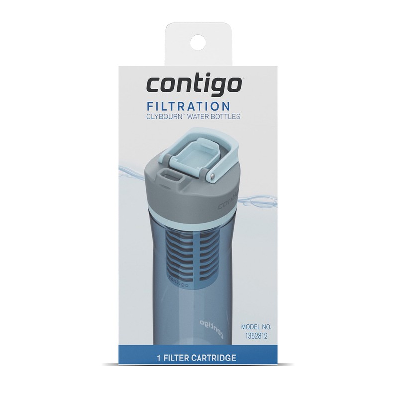 Contigo Clybourn Beverage|Water Bottles, One Size, Blue/Gray