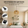 Cable Matters 2-Pack Hanging Light Cord with Switch - 25ft,