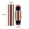 Apooliy 2 in 1 Contour and Concealer Stick with Brush,Cream