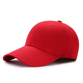 Bakicey Sports Baseball Cap Men Women Breathable Lightweight Adjustable Anti Sun Visor Baseball Cap Unisex Golf Camping Badminton Tennis Sports Sun Cap, red