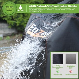 Enzeno Garden Furniture Cover, Waterproof, Winterproof Tarpaulin, Garden Furniture, Rectangular, 420D Oxford Protective Cover, Garden Table, Cover, Garden Furniture Table for Garden Table, Seating