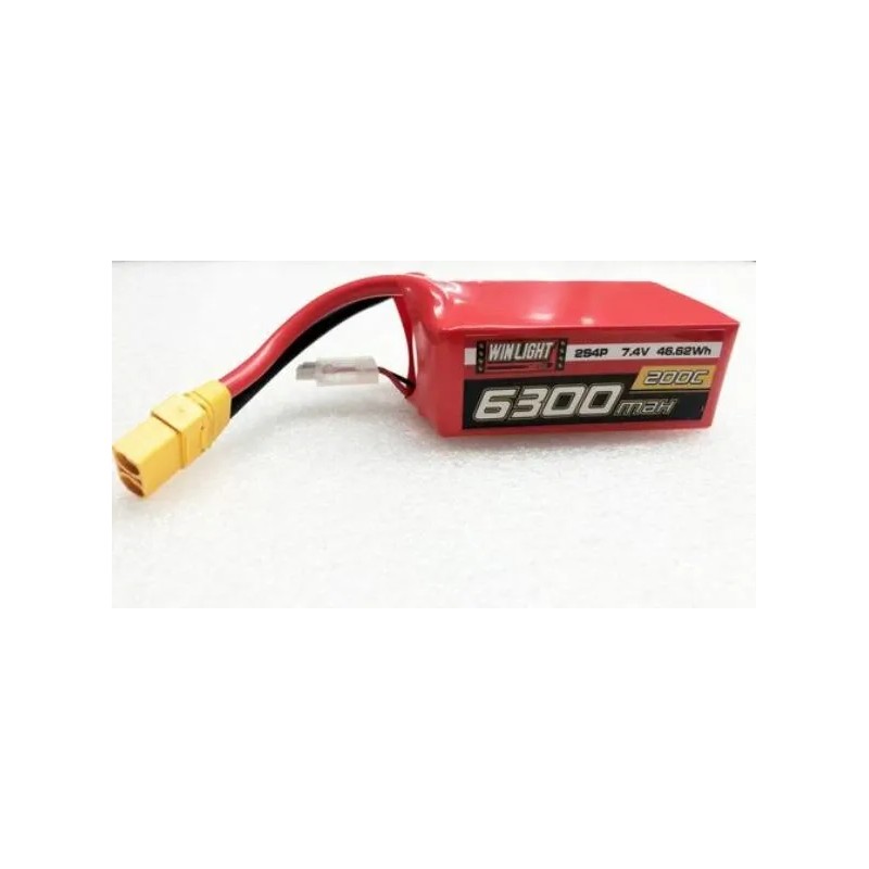 Rotor Ron Win Light 6300mAh 200C 7.4V 2S4P Drag Racing