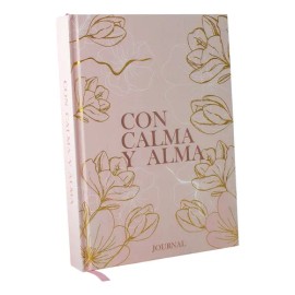 Diario De Gratitud Poderoso Con Afirmaciones Para Manifestar Año 2026 Portada Rosa claro Journal