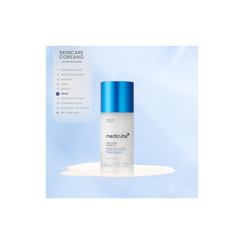 Medicube Zero Pore Serum Sérum Facial Coreano Extracto Camelia Raíz