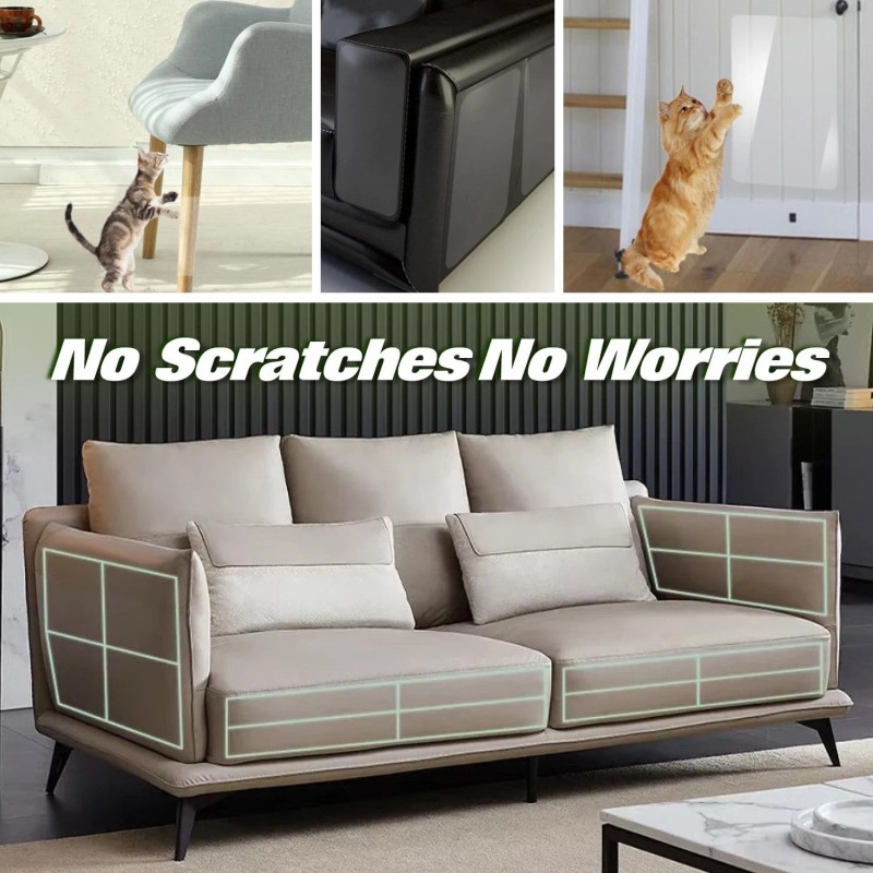 Brand: joyeux Daily Cat Scratch Furniture Protector,12 Pack Self-Adhesive Single