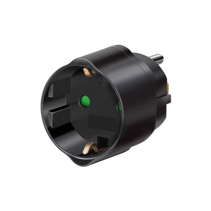 Brennenstuhl Travel Plug/Adapter Protective Contact for USA, Japan, Black, 1508550,