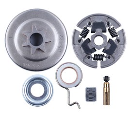 Sprocket Clutch Drum 3/8-7T Needle Bearing Kit for Stihl 017 018 021 023 025 MS170 MS180 MS210 MS230 MS250 Chainsaw with E-Clip Worm Gear Oil Pump