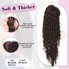 QGZ Curly Ponytail Extension,Drawstring Ponytail for Black Women 30 Inch