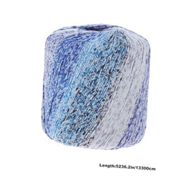 Operitacx 133M Gradient Cotton Yarn Soft Mercerized Thread for DIY Knitting Crocheting Scarves Hats Shawls Blankets & Costumes Ideal for Handcrafted Projects