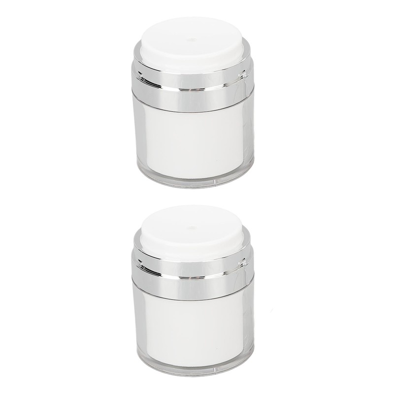 2pcs 50ml Cream Jar Refillable Empty Acrylic Vacuum Makeup Jar