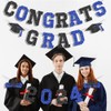Congrats Grad 2023 Graduation Banner Congrats Grad Graduation Party Class