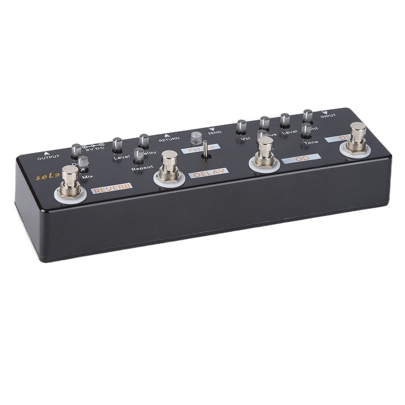 Guitar Multi Effect Pedal Overdrive Delay Reverb Distortion Fx Loop