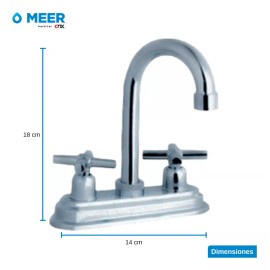 CNX Meer | Mezcladora Para Lavabode Baño Cromada